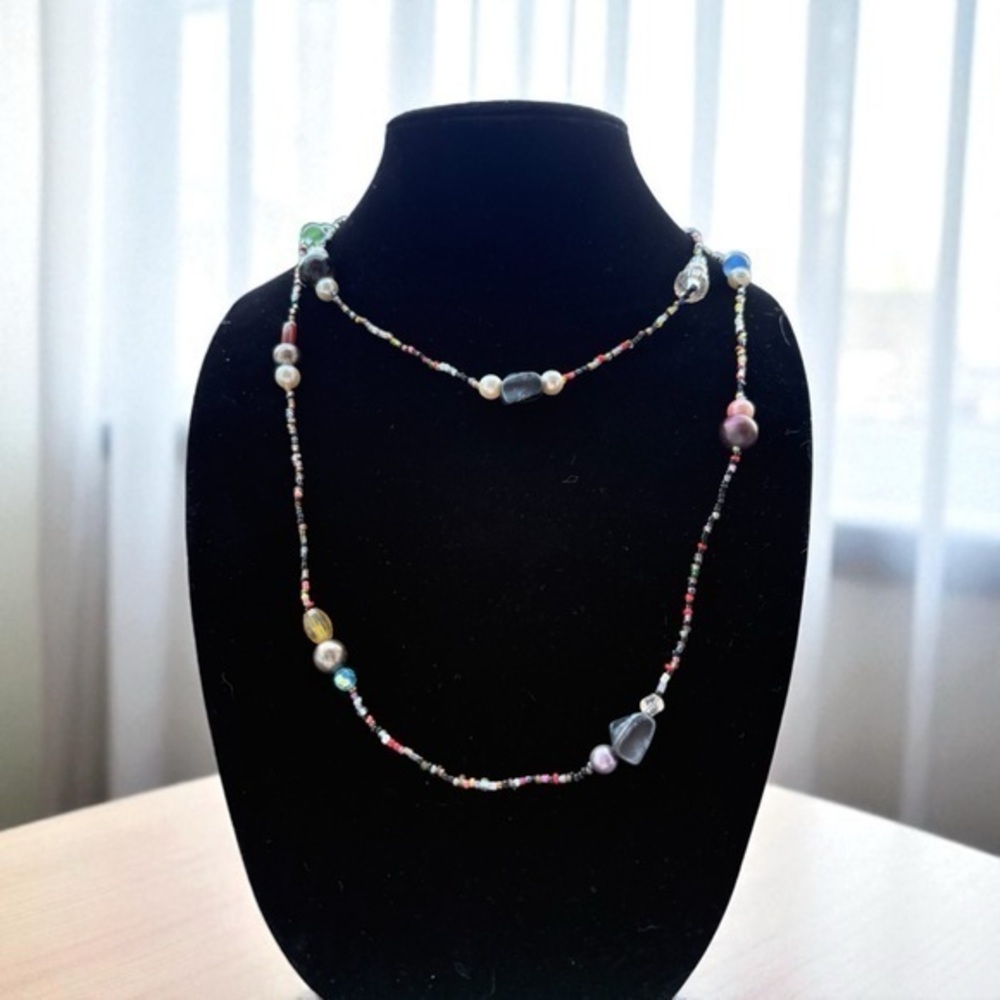 3/$25 Double Layer Multi Colored Beaded Necklace